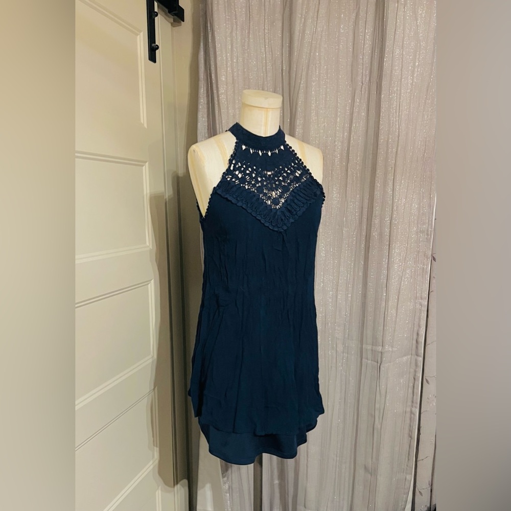 Medium Navy blue mini dress/long tunic